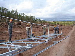 Первая очередь ТС ВСТО. Участок 2205 - 2281км Строительство вдольтрассовой ВЛ 10 кВ 