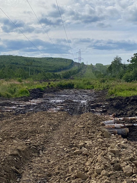 Строительство ВЛ 220 кВ Комсомольская - Байкал I цепь, II цепь